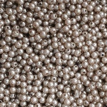 Imagem de PÉROLA DE ABS LISA Nº 04 20G PEROLA 4MM - IMPORTAÇÃO, Bege