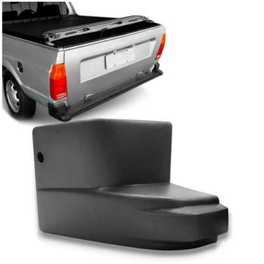 Imagem de Ponteira Parachoque Traseiro Saveiro 1983 84 a 1992 Cinza - KJ, Esquer