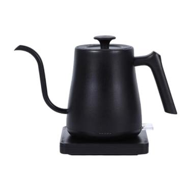 Imagem de Baoblaze Chaleira elétrica Gooseneck de 0,8L, aquecedor de água rápido, portátil, aquecimento rápido, aço inoxidável para preparar chá e ferver água quente, Preto