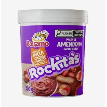 Imagem de Pasta de Amendoim Avelã Cacau com Whey 400g Balsamo Rockitas