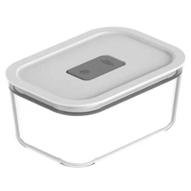 Imagem de Pote De Vidro Hermético 725ml Marmita Comida Ou Branco Fresh Lock Mant