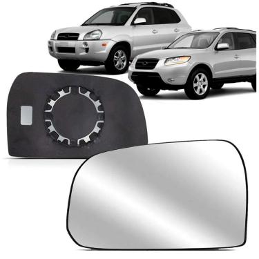 Imagem de Lente Retrovisor Tucson 06/14 Santa Fé 07/09 S/ Aquecedor Le