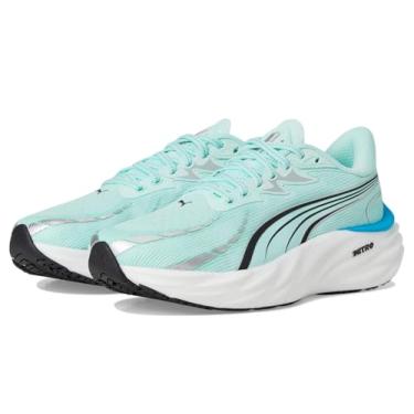 Imagem de PUMA Tênis de corrida feminino Velocity Nitro, Mint Melt/Speed Blue, 36