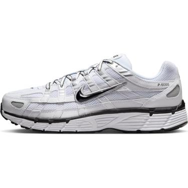 Imagem de Nike Tênis masculino P-6000 (CD6404-107, branco/prata metálico/preto/preto), Branco/prata metálico/preto/preto, 41