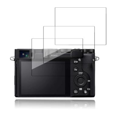 Imagem de NOUKAJU [Pacote com 3] Protetor de tela para Sony RX1R III, vidro temperado HD, dureza 9h, arranhões, anti-impressão digital, protetor de filme de vidro temperado para câmera Sony RX1R III
