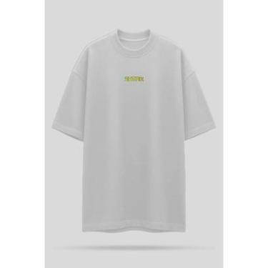 Imagem de Camiseta Oversized Shatark Pac Man - Branco-Masculino