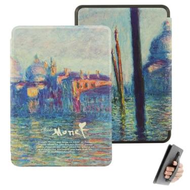 Imagem de GUKSRASO Capa para Kindle Paperwhite 11ª Geração/Signature Edition (6.8", Modelo: M2L3EK/M2L4EK) - Feito de Material à Prova D'água, com Suspensão Automática, Alça de Mão