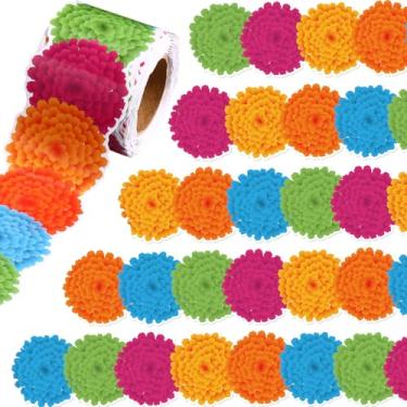 Imagem de Fuutreo Bordas de boletim de flores de calêndula de 10 metros Dia dos Mortos Decoração de borda de boletim para escritório acabamento recortado para festa de casamento nacional festa de casamento