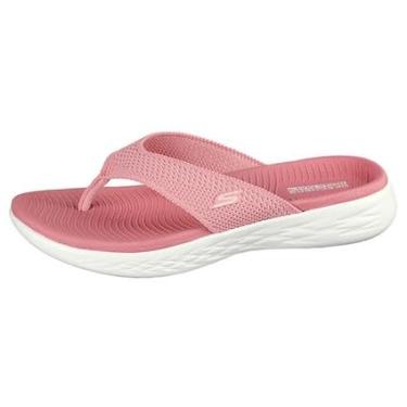 Imagem de Skechers Chinelo feminino On The Go 400 Vivacity Performance, Rosa/branco, 8