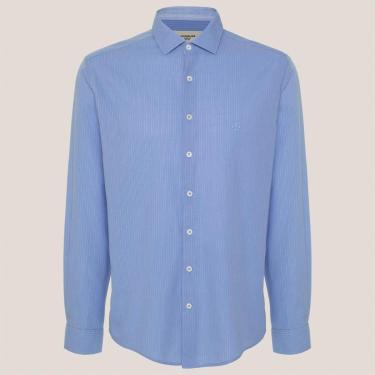 Imagem de Camisa Slim Dudalina Listrada Slub Masculino-Masculino