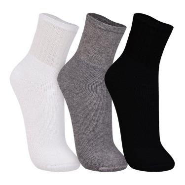 Imagem de Meia Esportiva Kit 3 Pares Unissex Cano Médio Trifil T08721