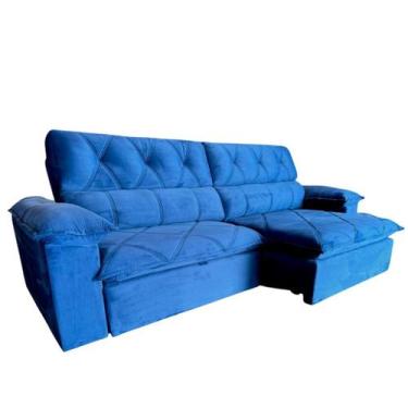 Imagem de Sofá Retratil e Reclinável com Molas Ensacadas 250cm Alegria - Nasalah