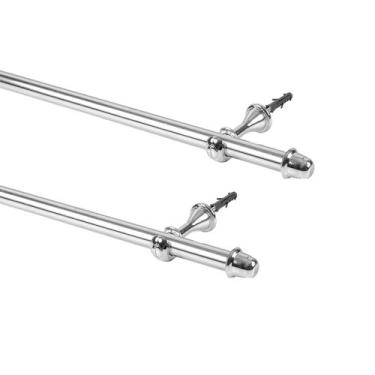 Imagem de Kit Varão Simples para Cortina de 4 Metros Espessura 19mm - Borda Bord
