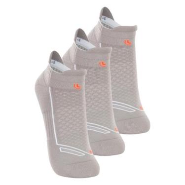 Imagem de Kit com 3 Pares de Meias Performance Running Lupo 3276-002, Cinza, 37-
