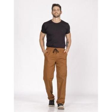 Imagem de Calça masculina em Sarja 7910 Caramelo-Masculino