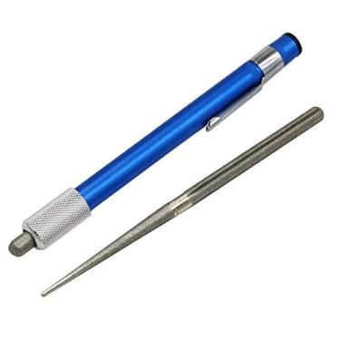 Imagem de Apontador multifuncional de diamante da Preamer para afiar a vara, caneta de pedra afiadora, conjunto de agulhas, afiadores de caça para atividades ao ar livre, ferramenta de caça e caça, 1 head, 20cm/8"