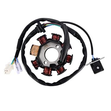 Imagem de WOOSTAR AC Magneto Stator - 8 bobinas 5 fios - substituição para GY6 4 tempos 50 cc 60 cc 80 cc 150cc ATV Scooter Taotao Paliden Scooter