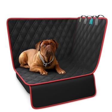 Imagem de Capa Protetora Carro Pet Impermeável para Banco de Carro Traseiro - Antiderrapante e Resistente, Capa para Cães, Gatos e Outros Pets(Vermelho)