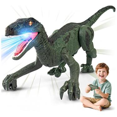 Imagem de Joguete de Dinossauro para Crianças: Controle Remoto , com Passeio, Sons Realistas, Mod...