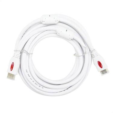 Imagem de Cabo HDMI 2.0 4K Ultra HD 3D Branco - 15 metros - CIRILO CABOS