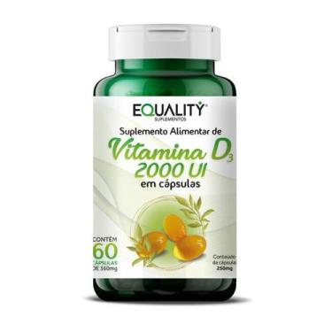 Imagem de Vitamina D3 2000ui 360mg Pote 60 Cápsulas Softgel - Equality Suplement