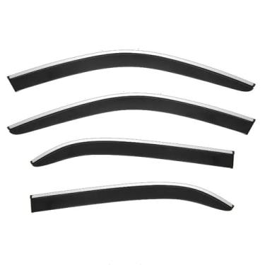 Imagem de GRJQRKHZ Defletor de janela lateral de carro para L&EXUS LS430 Series 2000-2006 Weathershied viseira de porta vento sol proteção chuva janela lateral defletores de vento