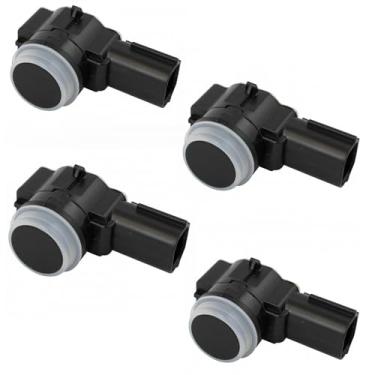 Imagem de TRQ Sensor auxiliar de estacionamento dianteiro ou traseiro, conjunto de 4 peças compatível com Chrysler Dodge Jeep