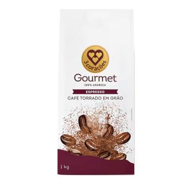 Imagem de Café 3 Corações Espresso Em Grãos com 1kg