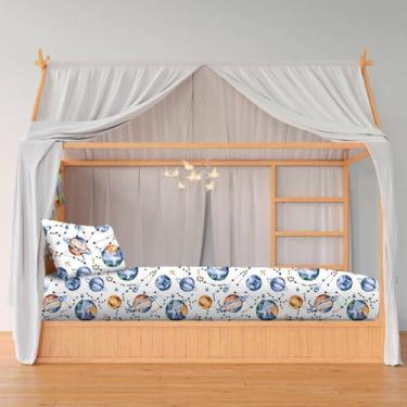 Imagem de Lençol Montessoriana Infantil Espaço Sideral 150x70 - SHOPVIEWS