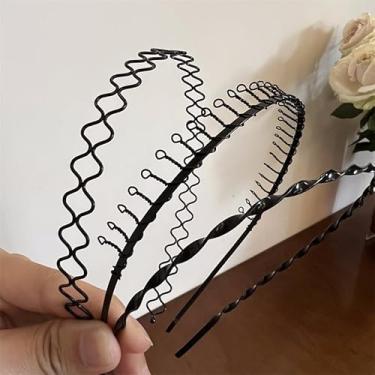 Imagem de Bandanas masculinas de metal, unissex, onda preta, primavera, esportes ao ar livre