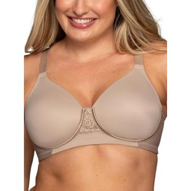 Imagem de Vanity Fair Sutiã feminino completo de beleza nas costas, tecido elástico em 4 vias, bojos levemente forrados até H, Sem aro - Coco torrado, 40DD