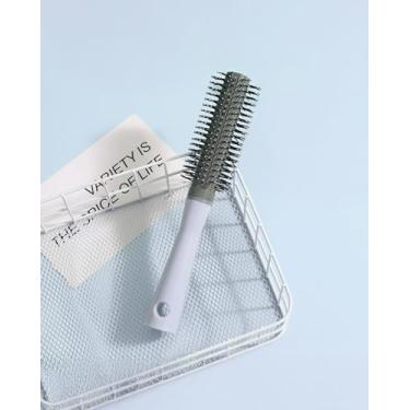 Imagem de Pente com almofada de ar, pente curvado grande de coroa alta para cabelos volumosos, escova de massagem de couro cabeludo para mulheres azul DJA863-03