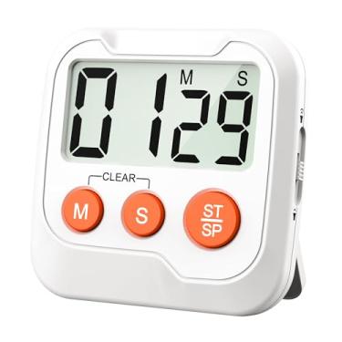 Imagem de Temporizador digital para crianças e professores, temporizadores de cozinha para cozinhar com volume de alarme de 2 níveis, cronômetro de contagem regressiva para suprimentos de sala de aula