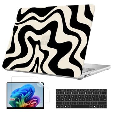 Imagem de B BELK Capa para Microsoft Surface Laptop 13 polegadas Touchscreen Copilot+ PC 2025 Modelo: 2095, capa rígida de plástico + capa de teclado + protetor de tela para Microsoft Surface de 13 polegadas
