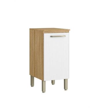 Imagem de Balcão De Cozinha 1 Porta 0,40 Cm Com Tampo Ametista Kits Parana Freijó Supremo