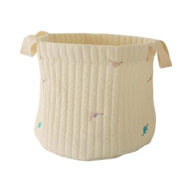 Imagem de MotiveTech Cesta de fraldas para bebê, organizador de fraldas, roupas de bebê, suporte para brinquedos, bolsa de armazenamento para viagem, Dinossauro Grande