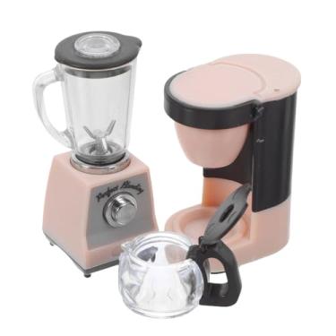 Imagem de HANABASS 1 conjunto de utensílios de cozinha em miniatura: cafeteiras de casa de bonecas e brinquedo de liquidificador 1:12 - Acessórios de cozinha realistas para decorações colecionáveis de casas de