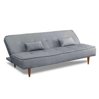 Imagem de Sofá Cama Silver 2 Estágios 3 Lugares Linho Grafite