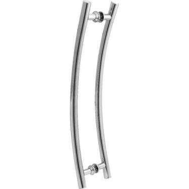 Imagem de Puxador De Porta Tubular Curvo Lateral 40cm - HomeFull
