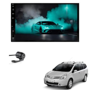 Imagem de Multimídia MP5 Nissan LIVINA 2008 2009 2010 2011 2012 2013 Tela 7P Carplay e Android Auto sem fio + Câmera de ré - ADAK