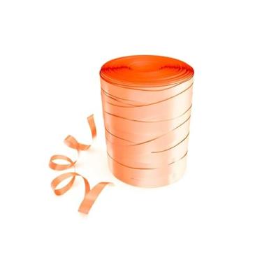 Imagem de Rolo Fitilho 5mm 50 Metros | Para Arranjos e Amarração de Balões | Cores Vibrantes | Presente e Decoração de Festas(Salmão)