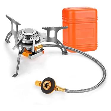 Imagem de Fogão A Gás de Acampamento, Fogão de Mochila Portátil de 3700W Com Ignição Piezo, Queimador Portátil, Maleta de Transporte de Acampamento Para Cozinhar
