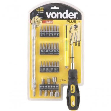 Imagem de Jogo Bits Ponteiras 1-4 Com 32 Pç Cromo Vanádio Vonder Plus