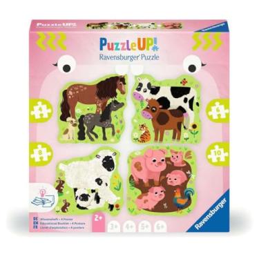 Imagem de Puzzle UP! Bauernhoftiere - 4x Kinderpuzzle mit 4, 6, 8 und 10 Teilen, inklusive Wissensheft - für neugierige Entdecker ab 2 Jahren: Puzzle UP!