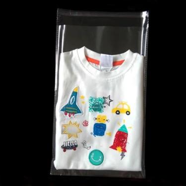 Imagem de Sacos plásticos autovedantes transparentes e multifuncionais para documentos alimentícios e itens pequenos, um grupo de 100 peças (9 x 10 cm)