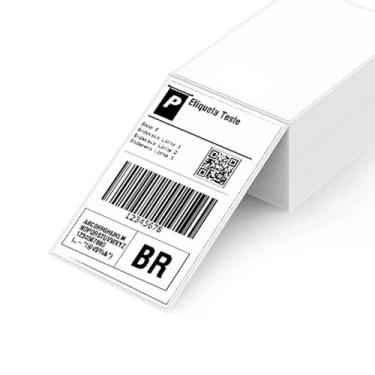 Imagem de 250 Etiquetas Termica Adesiva Dobrável Serrilhada, 10x15, (100x150mm), Formato Resma P/Ecommerce