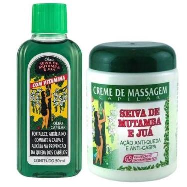 Imagem de Óleo Seiva De Mutamba E Juá 50Ml + Creme De Massagem 210G