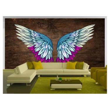 Imagem de Papel De Parede 3D Arte Asas Selfie Insta Cores 3,5M Tra233 - Você Dec