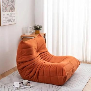 Imagem de Sofá lounge, sofá, cadeira, sofá pufe, cadeira de destaque para sala de estar, cadeira de canto, quarto, salão de beleza, escritório, laranja,