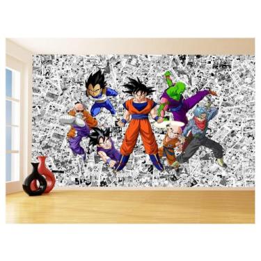 Imagem de Papel De Parede Dragon Ball Goku Vegeta Anime 3,5M Dbz115 - Você Decor